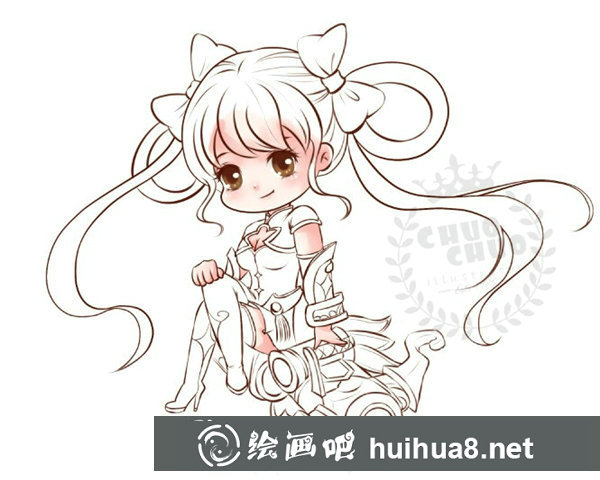 Q版孫尚香畫法