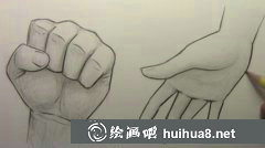 漫畫教程：男生女生手掌繪制方法