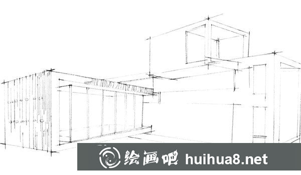 現(xiàn)代建筑速寫步驟教程