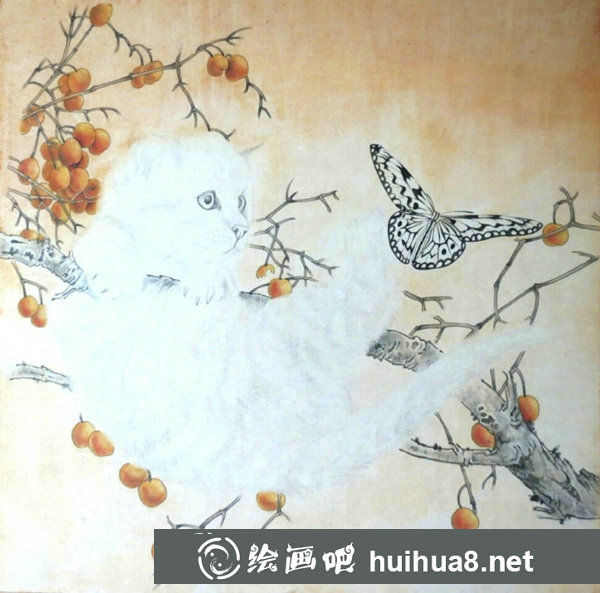 工筆貓畫法步驟圖