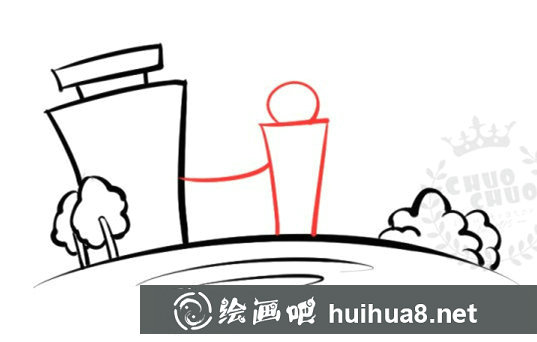 兒童畫我的校園怎么畫?