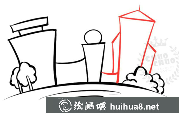 兒童畫我的校園怎么畫?