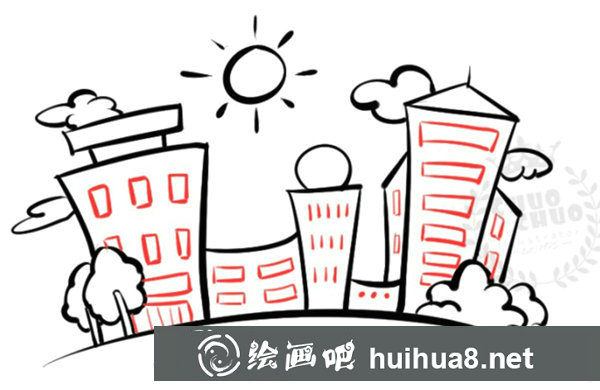兒童畫我的校園怎么畫?