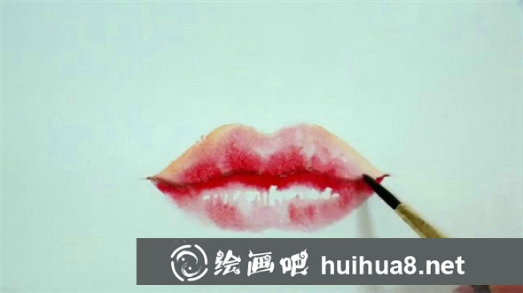 櫻花水彩畫完成