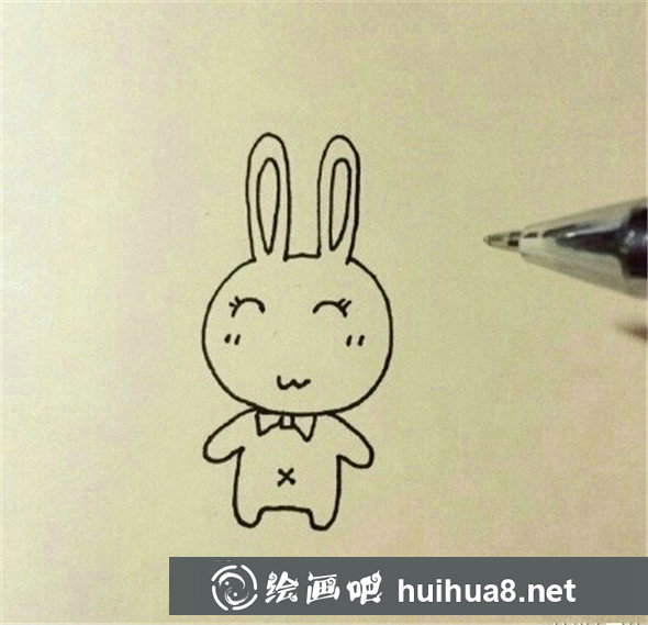 兒童畫教程：簡(jiǎn)單又可愛的小兔子怎么畫?