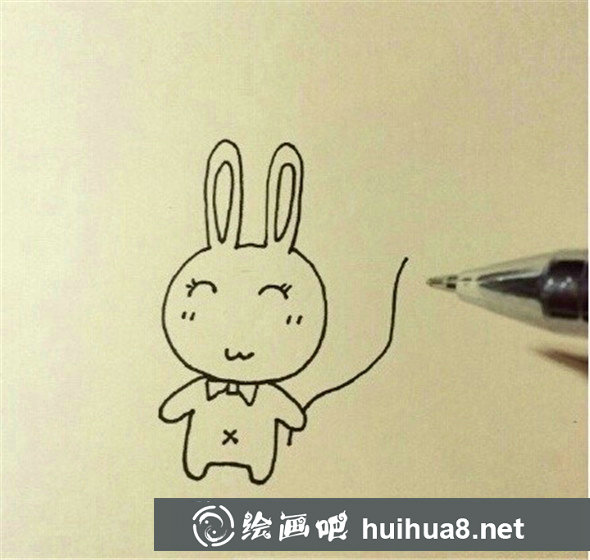 兒童畫教程：簡(jiǎn)單又可愛的小兔子怎么畫?