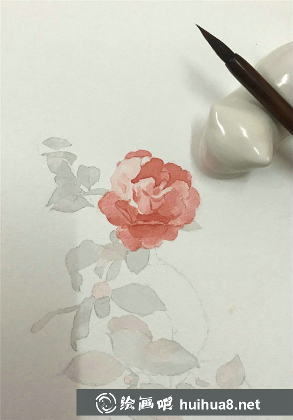 水彩畫(huà)向日葵細(xì)節(jié)刻畫(huà)步驟