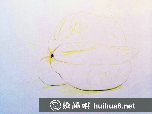 彩鉛畫楊桃步驟圖