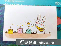 兒童畫魔法小兔子教程