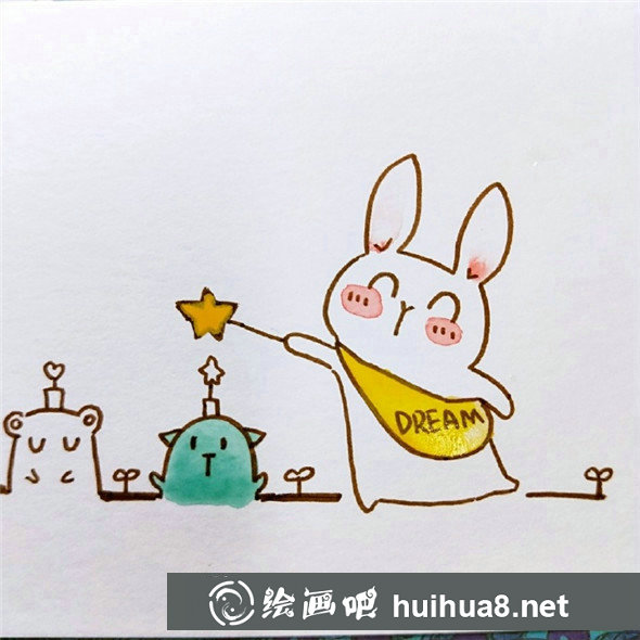 兒童繪畫(huà)：小小魔法師畫(huà)法