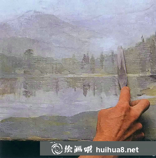 油畫(huà)技法之刮除法
