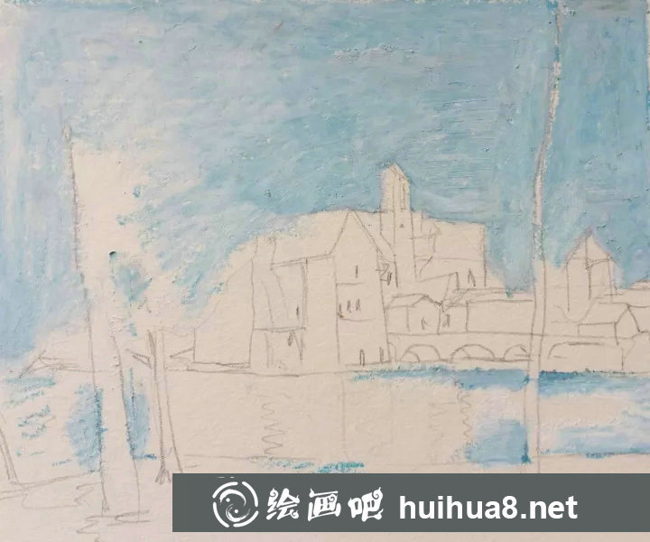 簡(jiǎn)易油畫(huà)棒風(fēng)景畫(huà)教程
