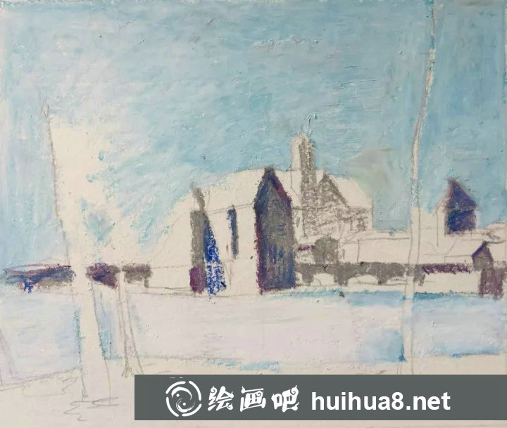 簡(jiǎn)易油畫(huà)棒風(fēng)景畫(huà)教程