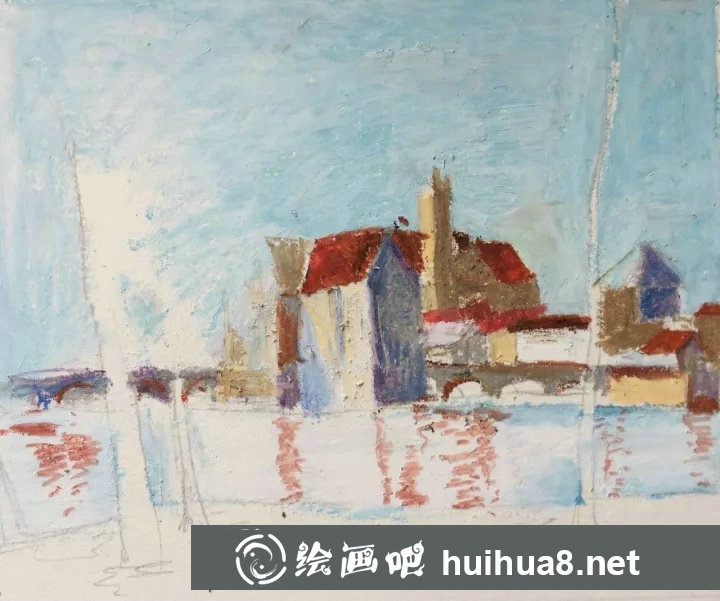 簡(jiǎn)易油畫(huà)棒風(fēng)景畫(huà)教程