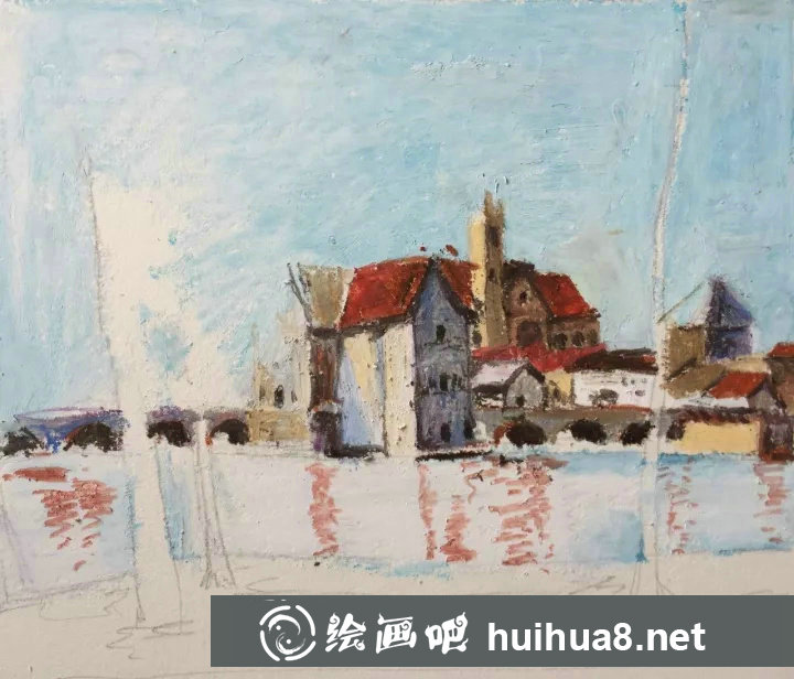 簡(jiǎn)易油畫(huà)棒風(fēng)景畫(huà)教程