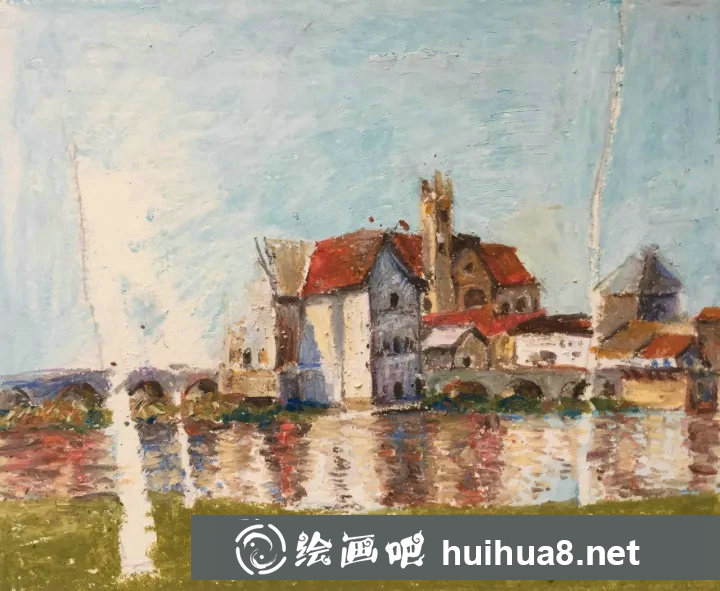 簡(jiǎn)易油畫(huà)棒風(fēng)景畫(huà)教程