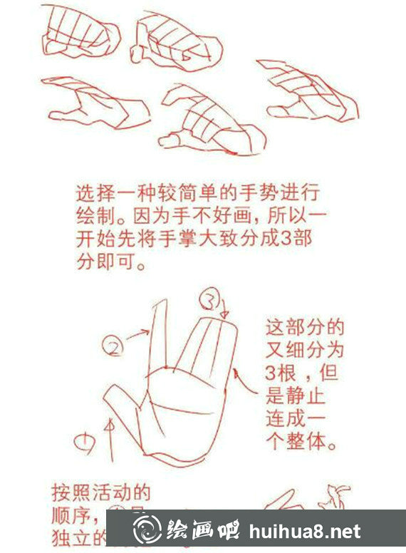 漫畫教程：手部漫畫畫法精講教程
