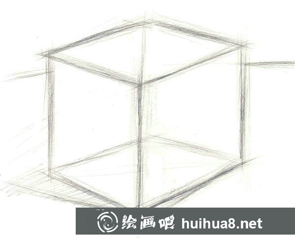水粉畫正方體的步驟