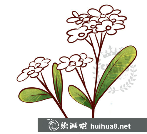 兒童畫漂亮的小花怎么畫