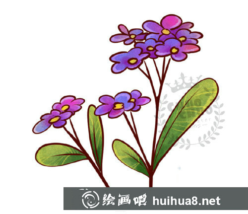 兒童畫漂亮的小花怎么畫