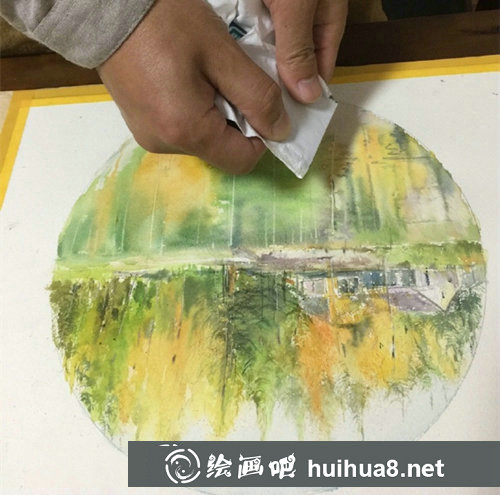唯美水彩風(fēng)景教程步驟圖解