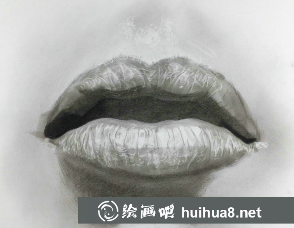 素描嘴唇的畫法步驟圖
