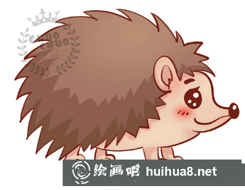兒童畫刺猬的畫法
