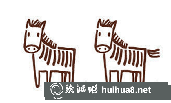 兒童畫教程：簡單的斑馬畫法