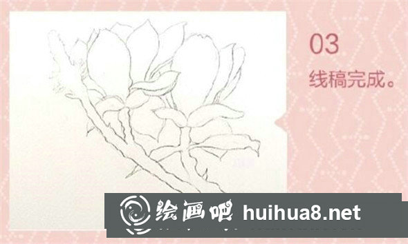 水彩畫教程：教你畫簡單又好看的玉蘭花