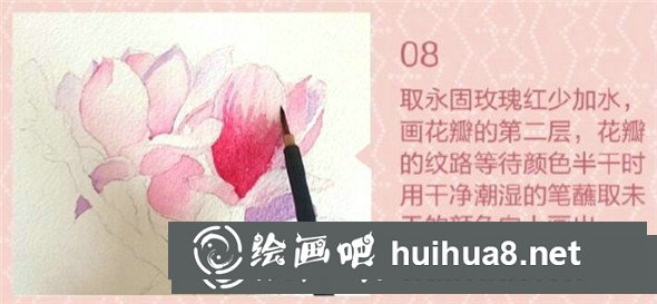水彩畫教程：教你畫簡單又好看的玉蘭花