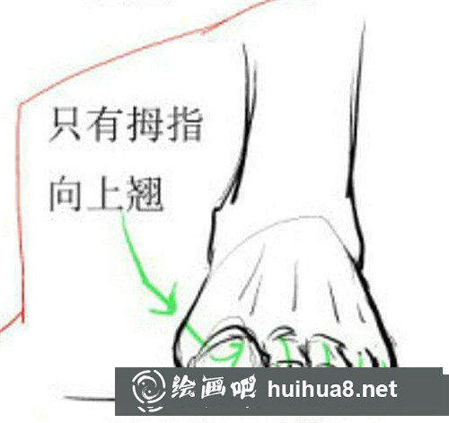 腳部漫畫畫法教程