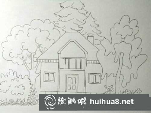 兒童畫(huà)漂亮的房子步驟圖