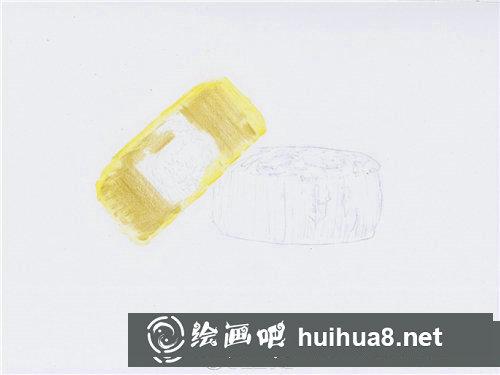彩鉛畫月餅教程