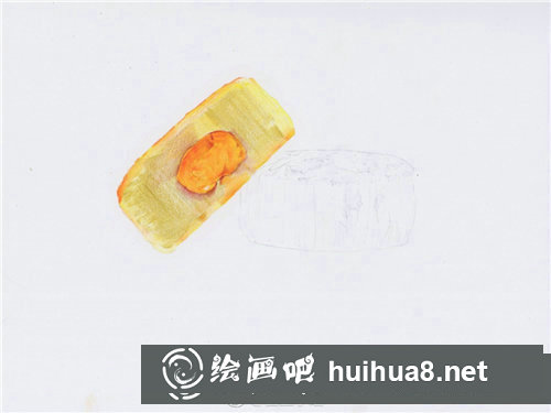 彩鉛畫月餅教程
