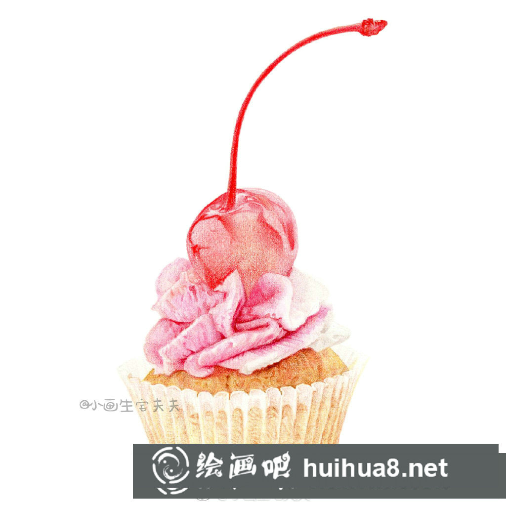 彩鉛畫(huà)巧克力蛋糕教程