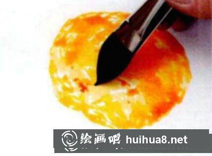 水彩橙子的畫法
