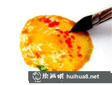 水彩橙子的畫法