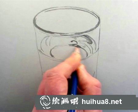素描玻璃杯的畫(huà)法步驟