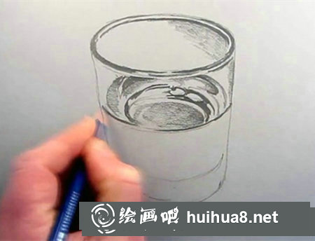 素描玻璃杯的畫(huà)法步驟