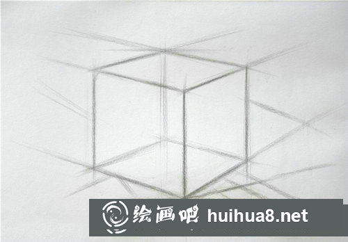 幾何體素描入門教程：素描正方體