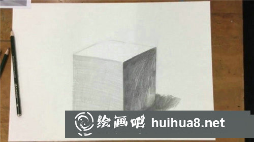 幾何體素描入門教程：素描正方體