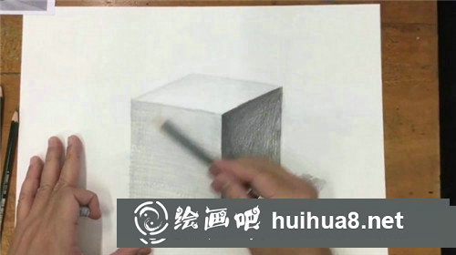 幾何體素描入門教程：素描正方體