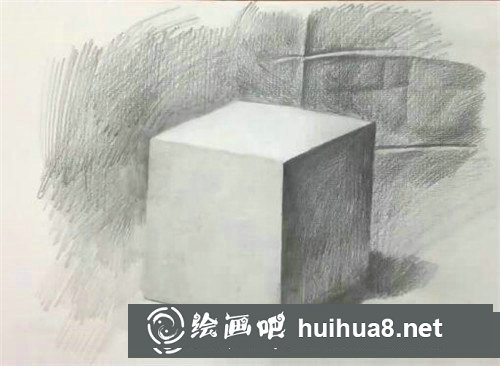 幾何體素描入門教程：素描正方體