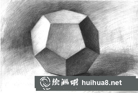 素描正五邊形多面體的畫法