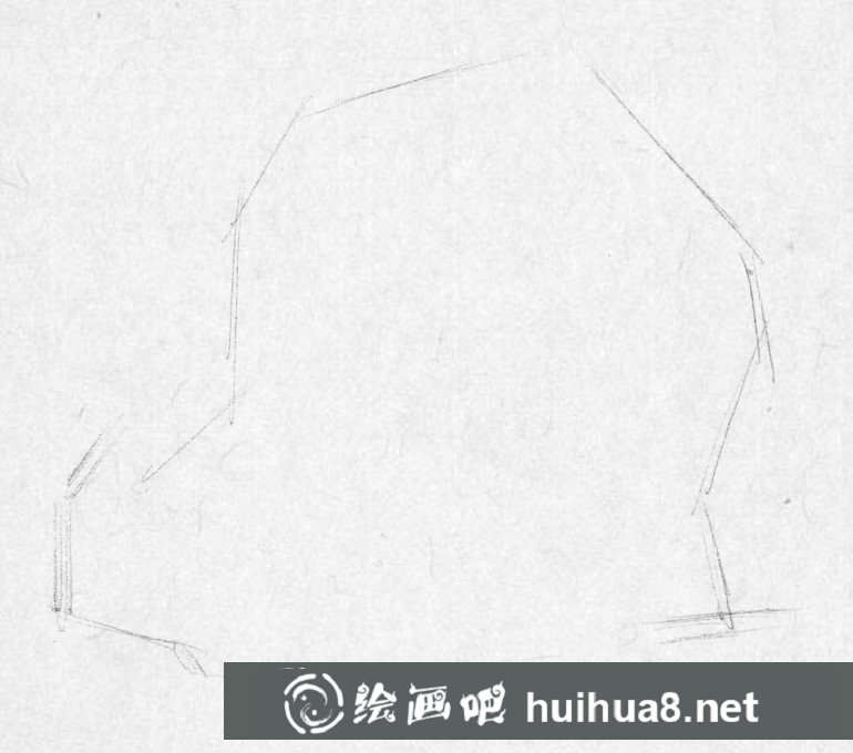 筆畫石頭的畫法