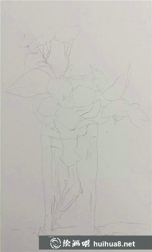 油畫棒畫花卉教程