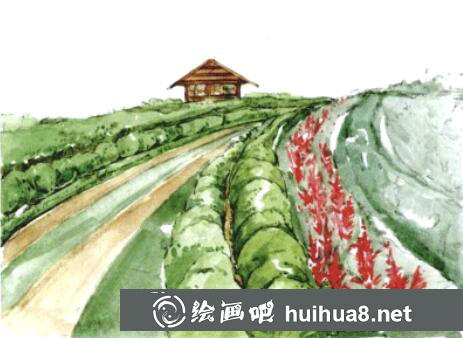 簡單的水彩畫風(fēng)景教程