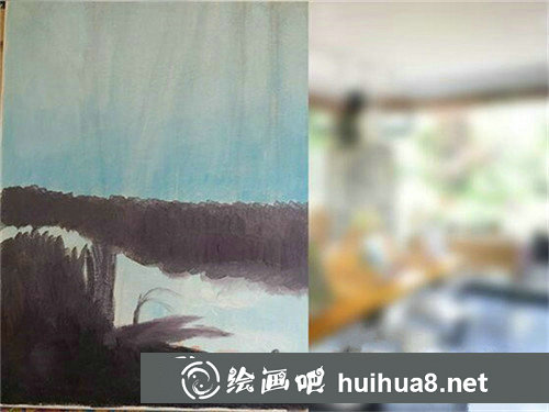 油畫風(fēng)景教程：手繪風(fēng)景繪畫步驟