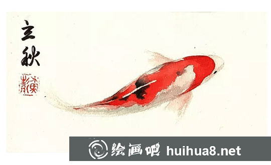 水彩畫動(dòng)物：手繪金魚繪畫步驟