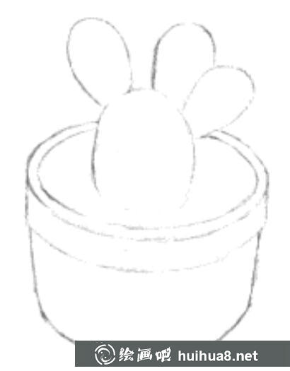 素描畫仙人掌教程